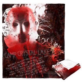 Friday the 13th Silk Touch Throw Blanket, 50" x 60", The Killer of Camp Crystal Lake