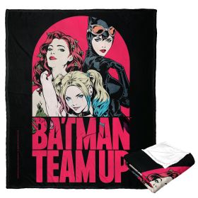 DC Comics Batman Silk Touch Throw Blanket, 50" x 60", Gotham City Sirens Team Up