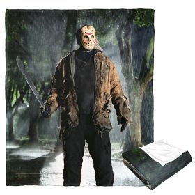 Freddy vs Jason Silk Touch Throw Blanket, 50" x 60", Out in the Storm