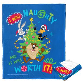 Warner Bros. Looney Tunes Silk Touch Throw Blanket, 50" x 60", Naught and Worth It