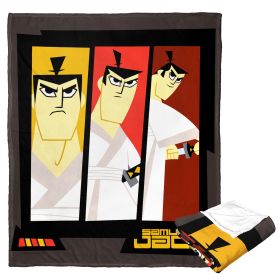 Cartoon Network's Samurai Jack Silk Touch Throw Blanket, 50" x 60", Jack Panels