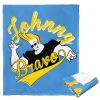 Cartoon Network's Johnny Bravo Silk Touch Throw Blanket, 50" x 60", Varsity Johnny