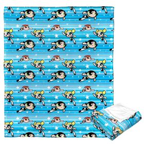 Cartoon Network's Powerpuff Girls Silk Touch Throw Blanket, 50" x 60", Flying Fast