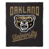 Oakland OFFICIAL NCAA "Alumni" Silk Touch Throw Blanket; 50" x 60"