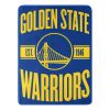 Warriors OFFICIAL NBA Clear Out Micro Raschel Throw Blanket; 46" x 60"