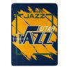 Jazz OFFICIAL NBA Clear Out Micro Raschel Throw Blanket; 46" x 60"