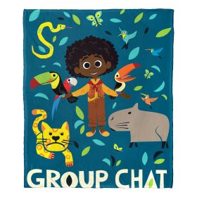 Disney's Encanto; Group Chat Aggretsuko Comics Silk Touch Throw Blanket; 50" x 60"