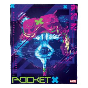 Guardians of the Galaxy; Rocket X Aggretsuko Comics Silk Touch Throw Blanket; 50" x 60"