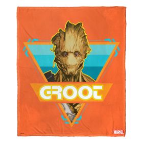 Guardians of the Galaxy; Surf Groot Aggretsuko Comics Silk Touch Throw Blanket; 50" x 60"