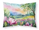 Louisiana Magnolias in Watercolor Standard Pillowcase Lightweight Super Soft Easy Care Decorative Artwork Pillowcase, Standard