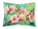 Delaware Peach Blossom in Watercolor Standard Pillowcase Lightweight Super Soft Easy Care Decorative Artwork Pillowcase, Standard