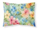 Alaska Forget-me-nots in Watercolor Standard Pillowcase Lightweight Super Soft Easy Care Decorative Artwork Pillowcase, Standard