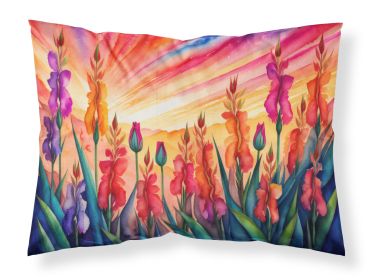 Gladiolus in Color Standard Pillowcase Lightweight Super Soft Easy Care Decorative Artwork Pillowcase, Standard