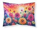 Dahlias in Color Standard Pillowcase Lightweight Super Soft Easy Care Decorative Artwork Pillowcase, Standard