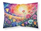 Lisianthus in Color Standard Pillowcase Lightweight Super Soft Easy Care Decorative Artwork Pillowcase, Standard