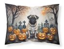 Fawn Pug Spooky Halloween Standard Pillowcase Lightweight Super Soft Easy Care Decorative Artwork Pillowcase, Standard