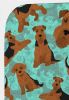 Airedale Terrier Quilted Blanket 50x60 Artwork Pattern Quilted Throw Blanket for Bed, Couch, Sofa, Soft and Lightweight