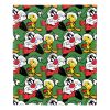 Warner Bros. Looney Tunes Silk Touch Throw Blanket, 50" x 60", Holiday Dreamers