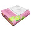 Elf Silk Touch Throw Blanket, 50" x 60", Four Food Groups Pink