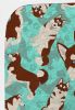 Red Siberian Husky Quilted Blanket 50x60 Artwork Pattern Quilted Throw Blanket for Bed, Couch, Sofa, Soft and Lightweight