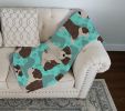 Brindle English Bulldog Quilted Blanket 50x60 Artwork Pattern Quilted Throw Blanket for Bed, Couch, Sofa, Soft and Lightweight