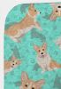 Fawn Cardigan Corgi Quilted Blanket 50x60 Artwork Pattern Quilted Throw Blanket for Bed, Couch, Sofa, Soft and Lightweight