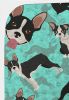 Boston Terrier Quilted Blanket 50x60 Artwork Pattern Quilted Throw Blanket for Bed, Couch, Sofa, Soft and Lightweight