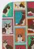 Lots of Brindle Cardigan Corgi Quilted Blanket 50x60 Artwork Pattern Quilted Throw Blanket for Bed, Couch, Sofa, Soft and Lightweight