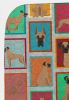 Lots of Fawn Great Dane Quilted Blanket 50x60 Artwork Pattern Quilted Throw Blanket for Bed, Couch, Sofa, Soft and Lightweight