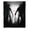 Freddy vs Jason Silk Touch Throw Blanket, 50" x 60", Ultimate Slasher Throwdown