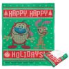 Ren and Stimpy; Happy Happy Holidays Aggretsuko Comics Silk Touch Throw Blanket; 50" x 60"