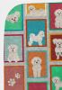 Lots of Bichon Frise Quilted Blanket 50x60 Artwork Pattern Quilted Throw Blanket for Bed, Couch, Sofa, Soft and Lightweight