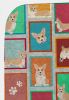 Lots of Fawn Pembroke Corgi Quilted Blanket 50x60 Artwork Pattern Quilted Throw Blanket for Bed, Couch, Sofa, Soft and Lightweight