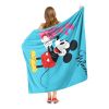 Minnie Mouse; Love Minnie Aggretsuko Comics Silk Touch Throw Blanket; 50" x 60"