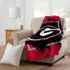 GEORGIA OFFICIAL NCAA "Dimensional" Micro Raschel Throw Blanket; 46" x 60"