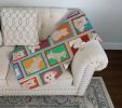 Lots of Westie Quilted Blanket 50x60 Artwork Pattern Quilted Throw Blanket for Bed, Couch, Sofa, Soft and Lightweight