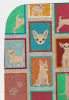 Lots of Chihuahua Quilted Blanket 50x60 Artwork Pattern Quilted Throw Blanket for Bed, Couch, Sofa, Soft and Lightweight