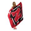 NEBRASKA OFFICIAL NCAA "Halftone" Micro Raschel Throw Blanket; 46" x 60"