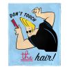 Cartoon Network's Johnny Bravo Silk Touch Throw Blanket, 50" x 60", Don't Touch the Hair