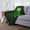 IT 2 Silk Touch Throw Blanket, 50" x 60", Come Home Neon Green