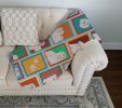 Lots of Maltese Quilted Blanket 50x60 Artwork Pattern Quilted Throw Blanket for Bed, Couch, Sofa, Soft and Lightweight