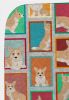 Lots of Fawn Cardigan Corgi Quilted Blanket 50x60 Artwork Pattern Quilted Throw Blanket for Bed, Couch, Sofa, Soft and Lightweight