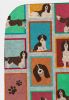 Lots of Liver English Springer Spaniel Quilted Blanket 50x60 Artwork Pattern Quilted Throw Blanket for Bed, Couch, Sofa, Soft and Lightweight