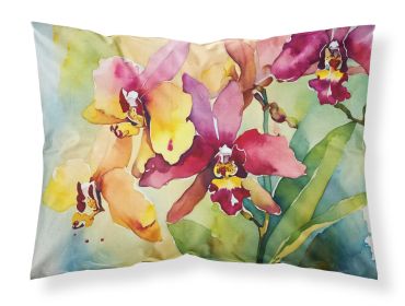 Orchids in Watercolor Standard Pillowcase Lightweight Super Soft Easy Care Decorative Artwork Pillowcase, Standard (Default: Default)