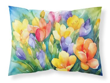 Freesias in Watercolor Standard Pillowcase Lightweight Super Soft Easy Care Decorative Artwork Pillowcase, Standard (Default: Default)