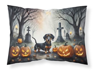 Dachshund Spooky Halloween Standard Pillowcase Lightweight Super Soft Easy Care Decorative Artwork Pillowcase, Standard (Default: Default)